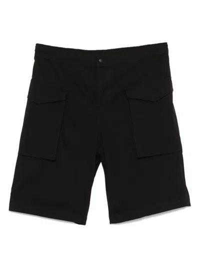 Aspesi Lou Bis Poplin Shorts In Black