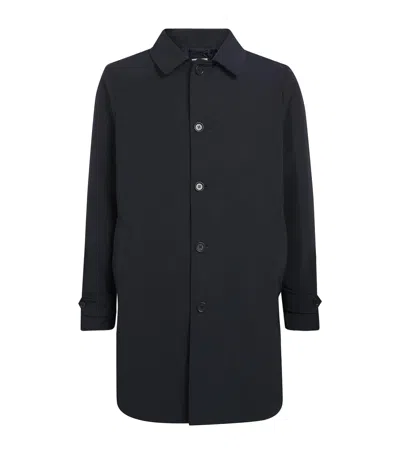 Aspesi Cotton-blend Down Overcoat In Multi