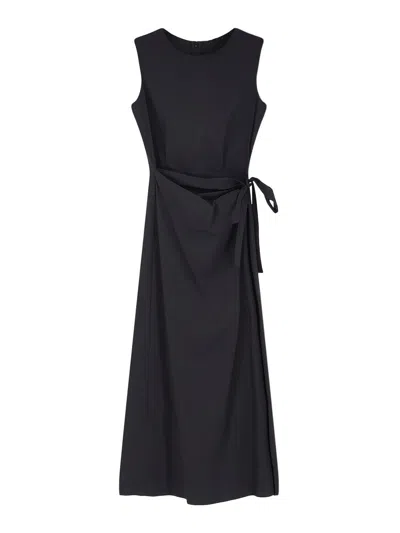 Aspesi Cotton Blend Dress In Black