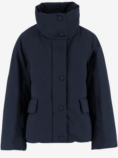 Aspesi Cotton Blend Jacket In Blue