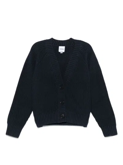 Aspesi Kids' Cotton Cardigan In Blue