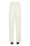 Aspesi Cotton Cargo Trosuers In White