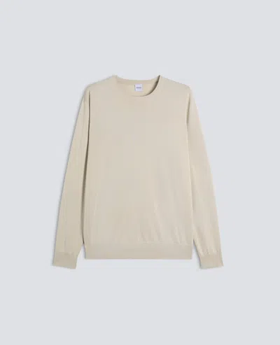 Aspesi Cotton Crewneck Sweater In Transparent