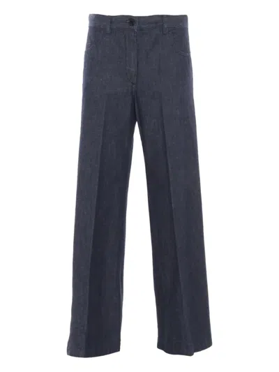 ASPESI COTTON FRONT-CREASE TROUSERS