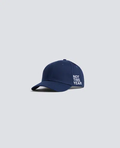 Aspesi Cotton Gabardine Hat With -wrong- Lettering In Blue