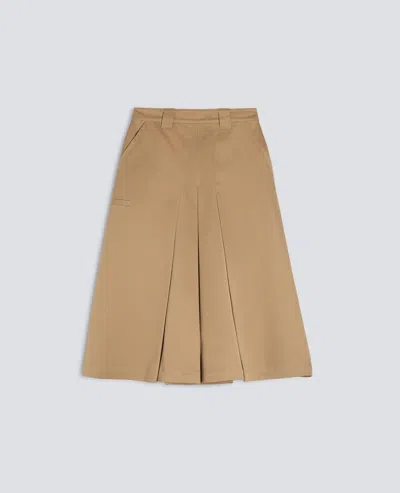 Aspesi Cotton Gabardine Skirt - Beige