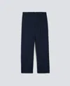 Aspesi Cotton Gabardine Trousers In Blue