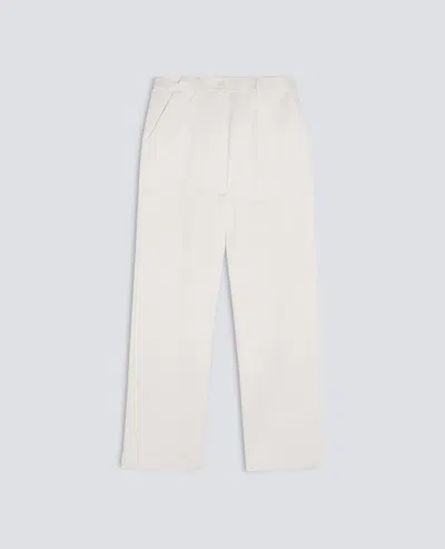 Aspesi Cotton Gabardine Trousers - White