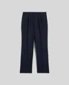 Aspesi Cotton Gabardine Trousers With Darts In Blue