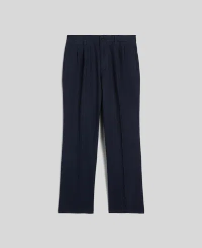 Aspesi Cotton Gabardine Trousers With Darts In Blue