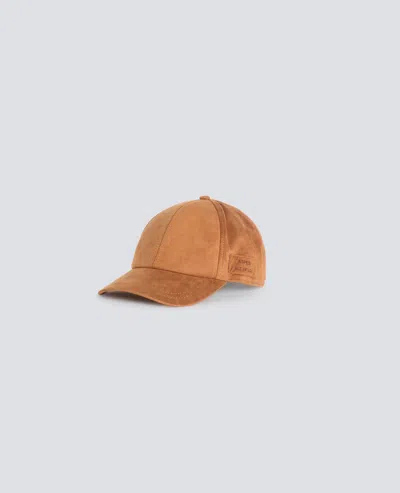 Aspesi Cotton Hat With Visor In Brown