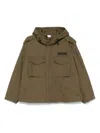 Aspesi Cotton Hooded Jacket In Green