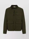 Aspesi Cotton Jacket With Zip And Corduroy Collar
