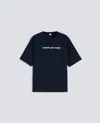 Aspesi Cotton Jersey Crew-neck T-shirt In Blue