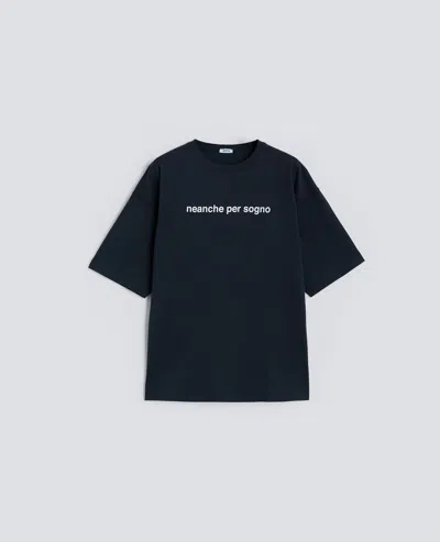Aspesi Cotton Jersey T-shirt In Blue