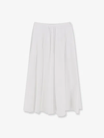 Aspesi Cotton Long Skirt In White