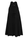 Aspesi Cotton Midi Dress In Black