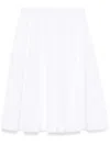 Aspesi Cotton Midi Skirt In White
