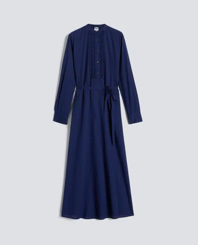 Aspesi Cotton Muslin Dress In Blue