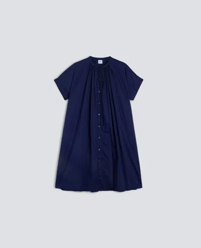 Aspesi Cotton Muslin Dress In Blue
