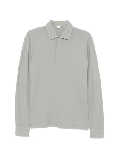 Aspesi Cotton Polo Shirt In Gray