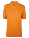 Aspesi Classic Polo Shirt In Orange