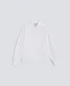 Aspesi Striped Curved Hem Blouse In White