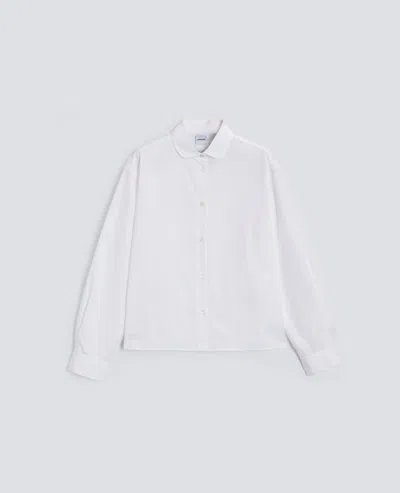 Aspesi Cotton Poplin Boxy Shirt In White
