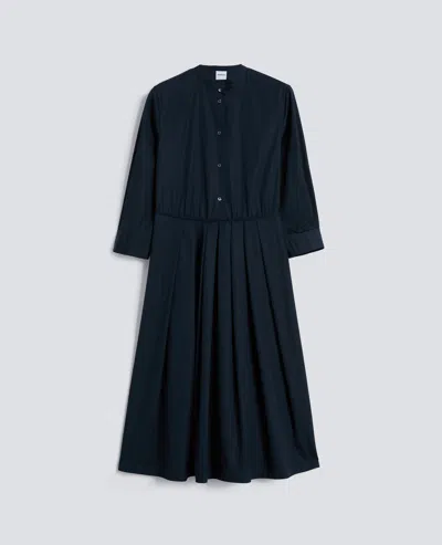 Aspesi Cotton Poplin Dress In Blue
