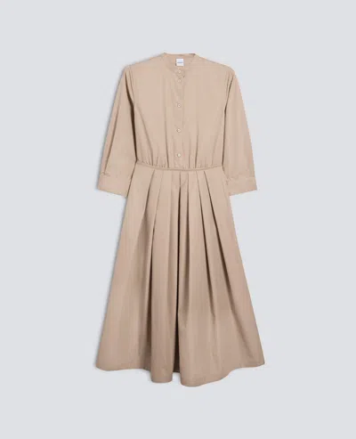 Aspesi Cotton Poplin Dress In Neutral
