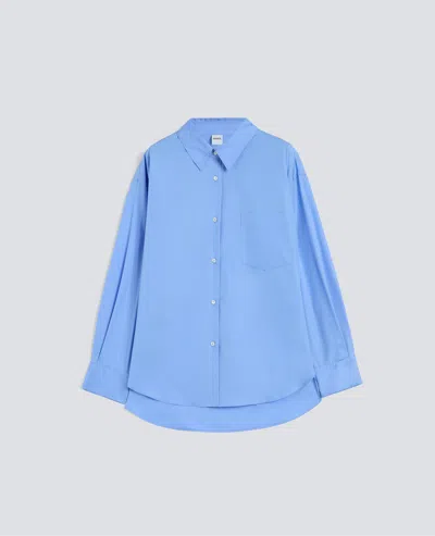 Aspesi Cotton Poplin Shirt In Blue