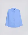 Aspesi Buttoned Poplin Shirt In Blue