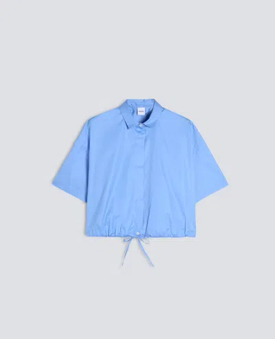 Aspesi Cotton Poplin Shirt In Blue