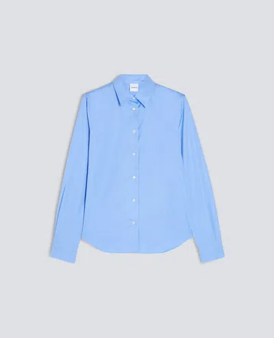 Aspesi Cotton Poplin Shirt In Blue