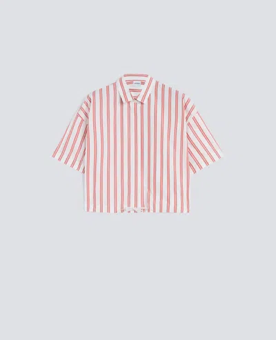 Aspesi Cotton Poplin Shirt In Red