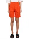 Aspesi High-waisted Cotton Poplin Shorts