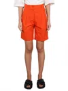Aspesi High-waisted Cotton Poplin Shorts