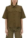 Aspesi Cotton Shirt With Pockets And Epaulettes