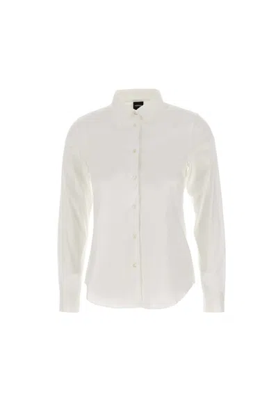 Aspesi Stretch Poplin Shirt In White
