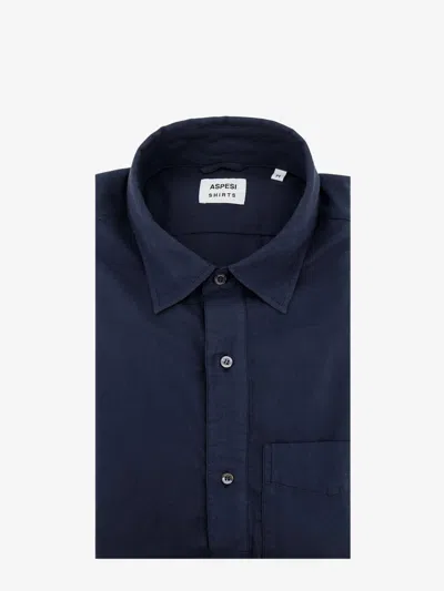Aspesi Cotton Shirt In Blue