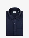Aspesi Half-button Shirt In Blue