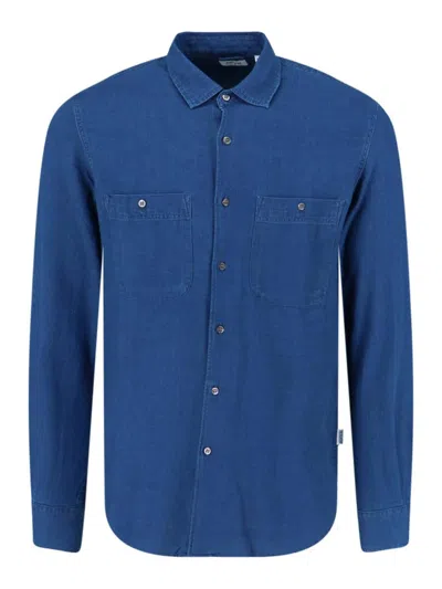 Aspesi Cotton Shirt In Blue