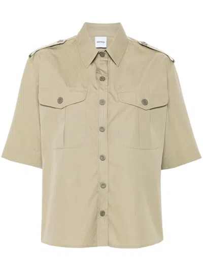 Aspesi Cotton Shirt In Brown