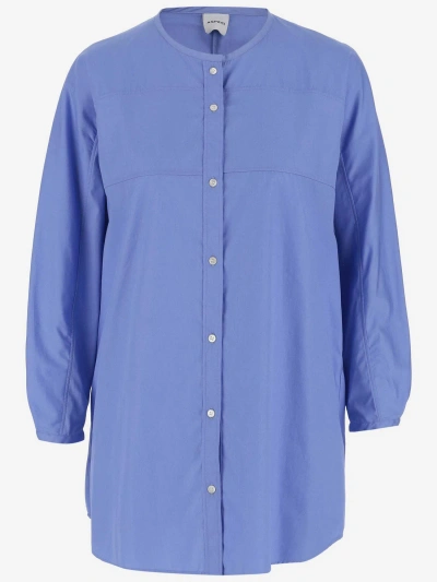 Aspesi Cotton Shirt In Clear Blue