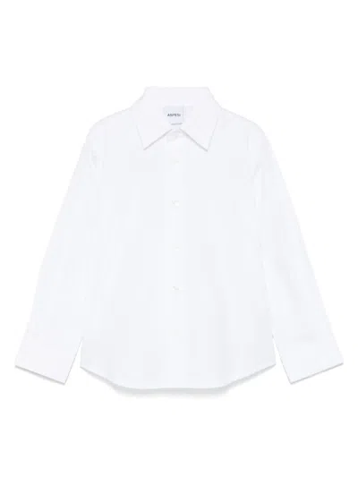 Aspesi Kids' Cotton Shirt In White