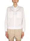 Aspesi Pointed Collar Button Down Shirt In White