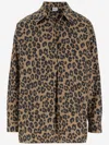 Aspesi Cotton Shirt With Leo Pattern