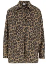 Aspesi Cotton Shirt With Leo Pattern