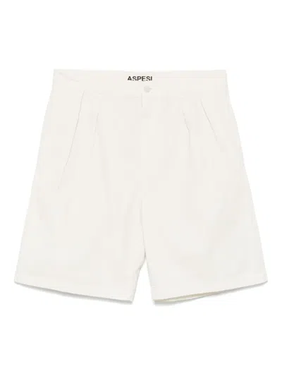 Aspesi Cotton Shorts In White