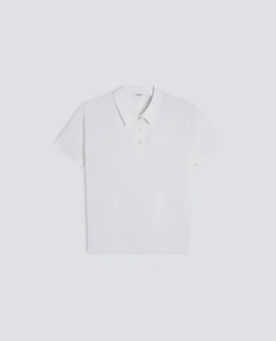 Aspesi Short-sleeve Polo Shirt In White